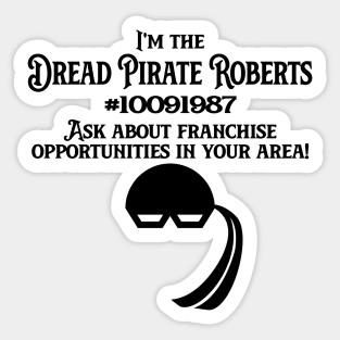 Dread Pirate Franchises (Light Shirts) Sticker